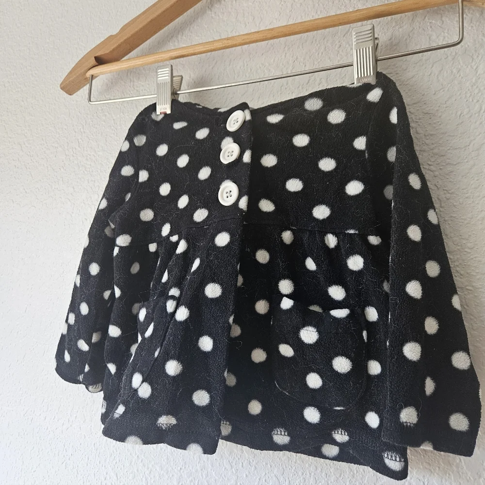 carters hooded polka dot coat, 12 months